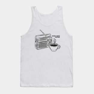 Music with coffee Tank Top